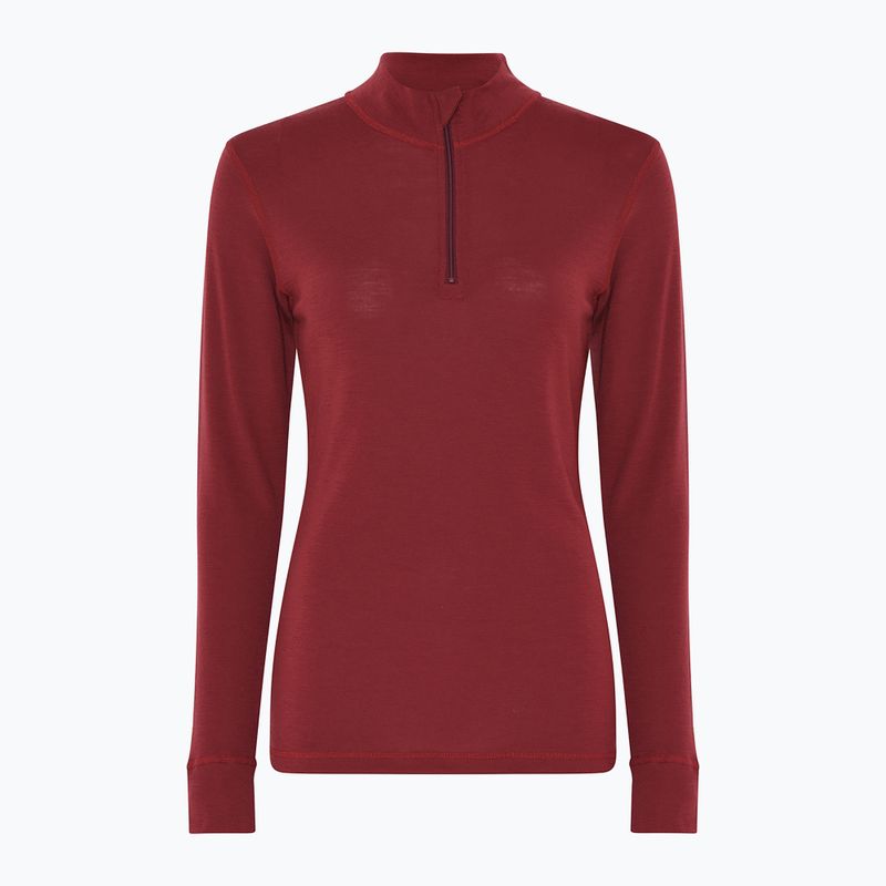 Дамски термоактивен суитшърт Dovre Wool Zip burgundy 4