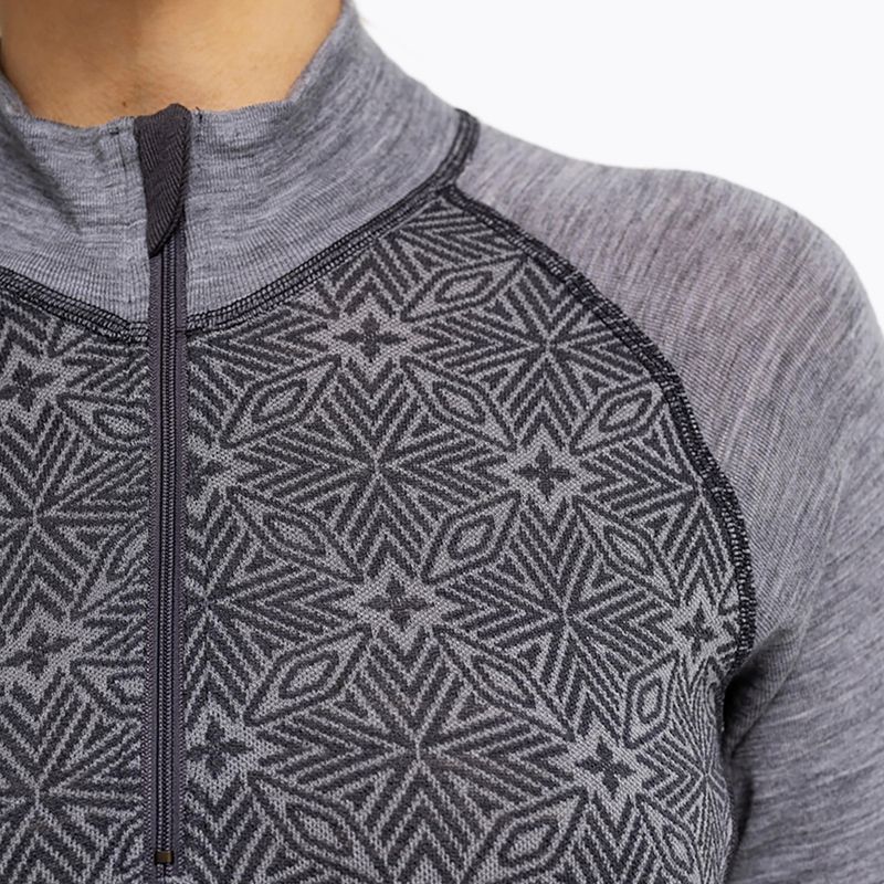 Дамски термоактивен суитшърт Dovre Wool Organic Half Zip grey 3