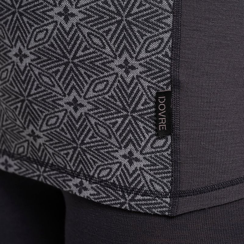 Дамски термоактивен суитшърт Dovre Wool Organic Half Zip grey 4