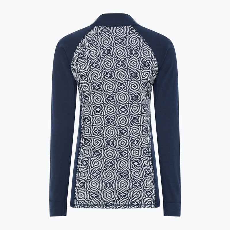 Дамски термоактивен суитшърт Dovre Wool Organic Half Zip navy 7