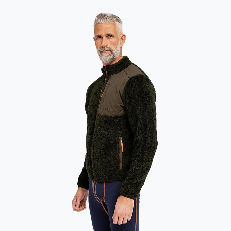 Мъжки поларен суитшърт Dovre Teddy Fleece green 2