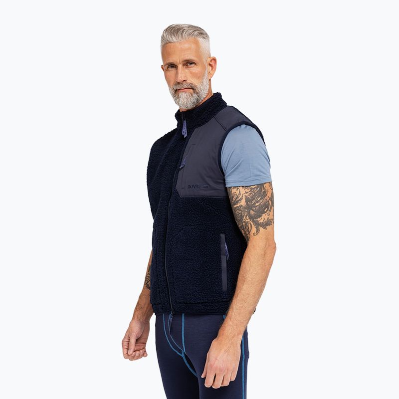 Мъжки елек Dovre Teddy Fleece navy 2