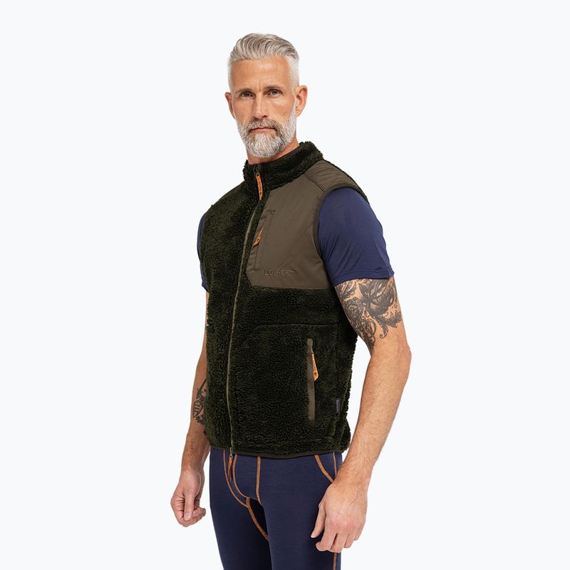Мъжки елек Dovre Teddy Fleece green 2