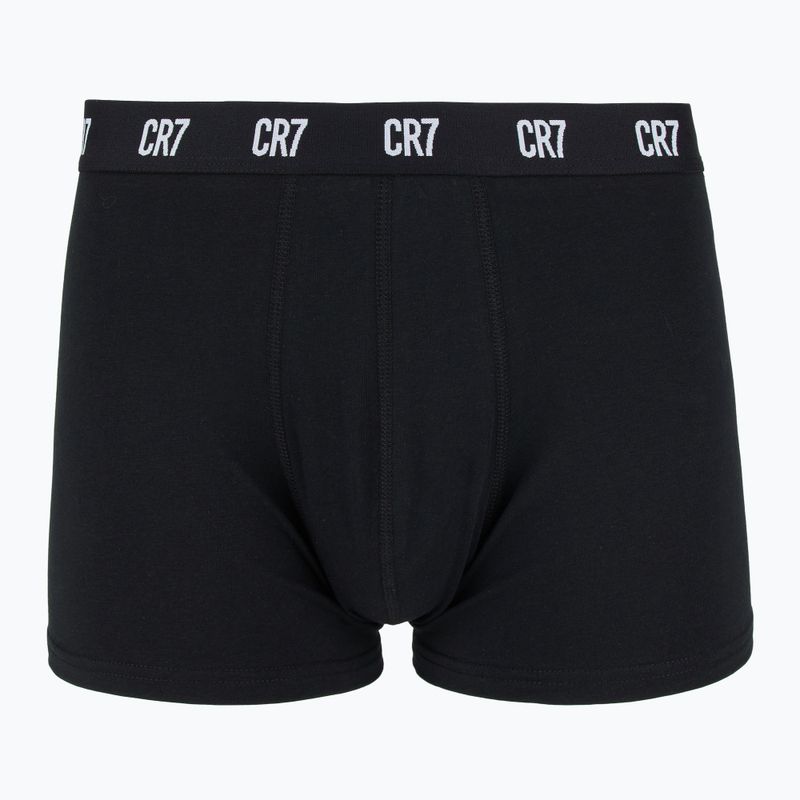 Мъжки боксерки CR7 Basic Trunk 3 чифта white/ greymelange/ black 2