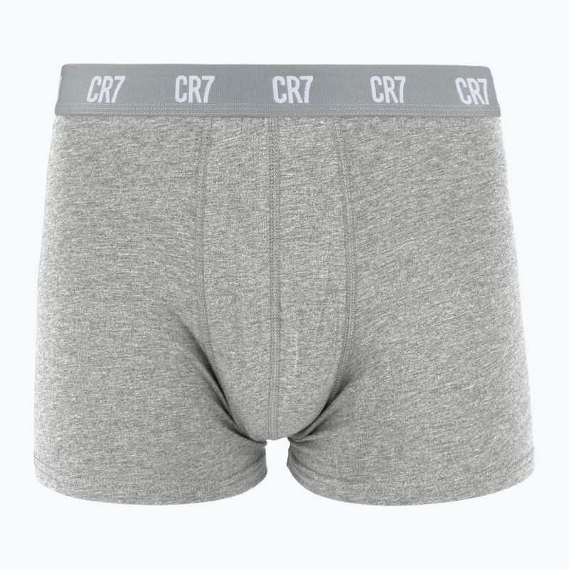 Мъжки боксерки CR7 Basic Trunk 3 чифта white/ greymelange/ black 3