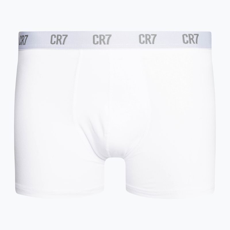 Мъжки боксерки CR7 Basic Trunk 3 чифта сив меланж/бяло/насиво 2