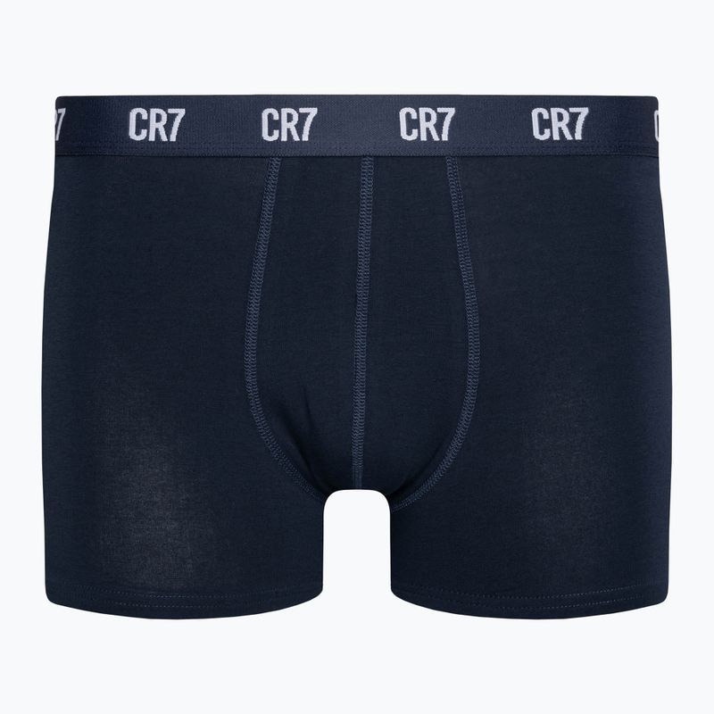 Мъжки боксерки CR7 Basic Trunk 3 чифта сив меланж/бяло/насиво 8