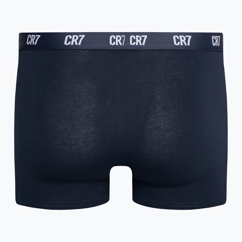 Мъжки боксерки CR7 Basic Trunk 3 чифта сив меланж/бяло/насиво 9