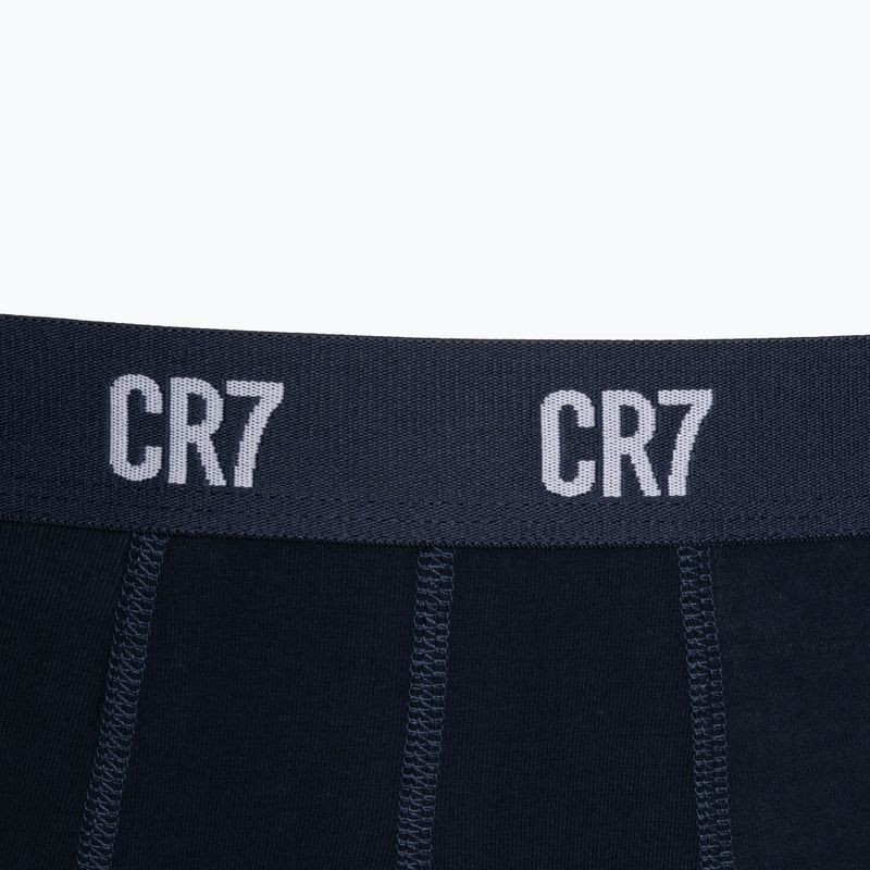 Мъжки боксерки CR7 Basic Trunk 3 чифта сив меланж/бяло/насиво 10