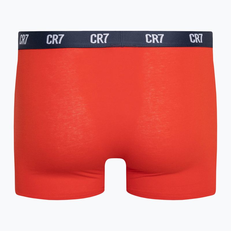 Мъжки боксерки CR7 Basic Trunk 3 чифта сив меланж/червен/наситен 6