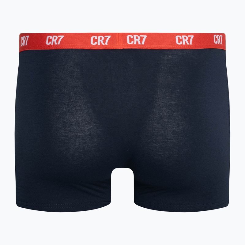 Мъжки боксерки CR7 Basic Trunk 3 чифта сив меланж/червен/наситен 9