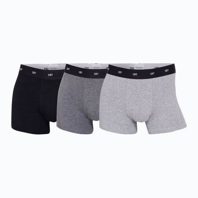 Мъжки боксерки CR7 Bamboo Trunk FSC 3 чифта black/dark grey/grey 11
