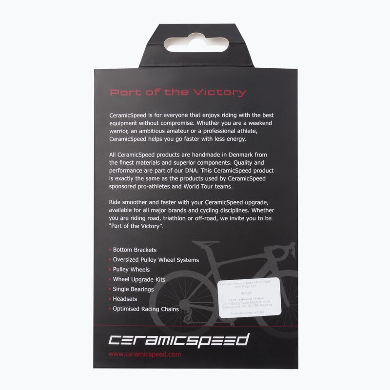 CeramicSpeed UFO верига за велосипед SRAM AXS Road 12S сребърна 107529 2