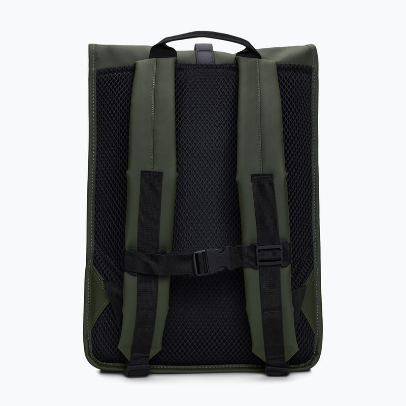 Градска раница Rains Rucksack Rolltop 13 + 4 l green 2