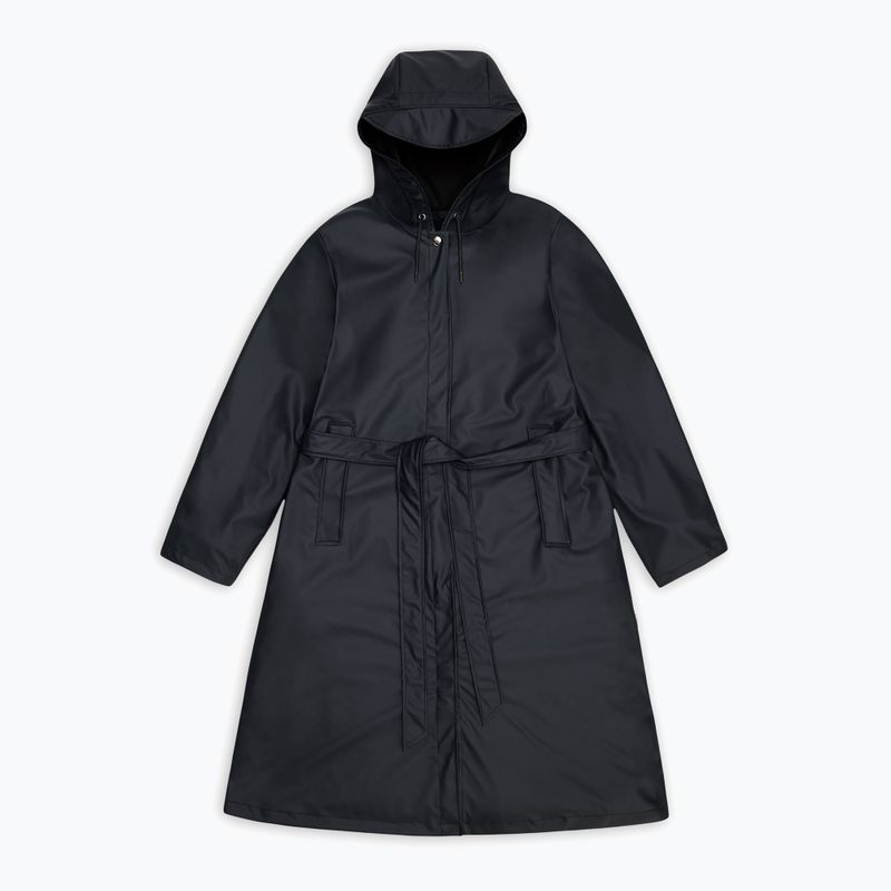 Дамски дъждобран Rains A-Line Longer black 4