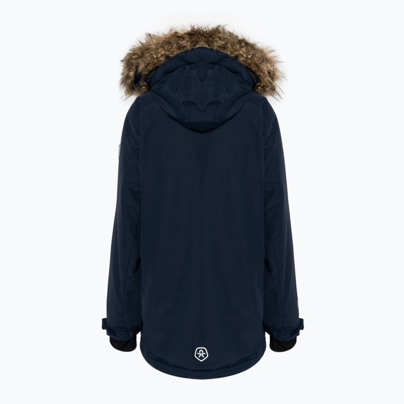 Детско зимно яке Color Kids Parka w. Фалшива кожа AF 10,000 navy blue 740725 2