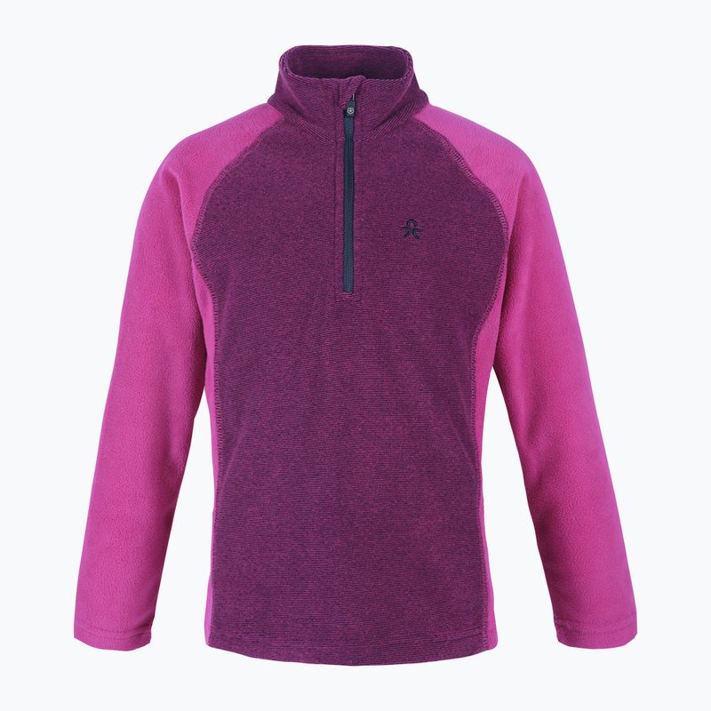 Детска поларна блуза Color Kids Fleece Pulli Striped лилаво-розов 740769