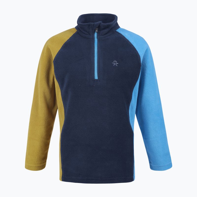Детска поларна блуза Color Kids Fleece Pulli Colorblock син 740773.7280