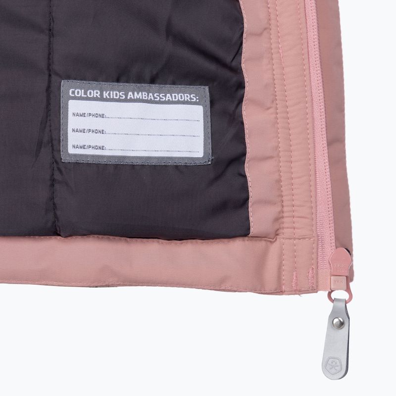 Детско зимно яке Color Kids Parka w. Фалшива кожа AF 10,000 розов 740724 4