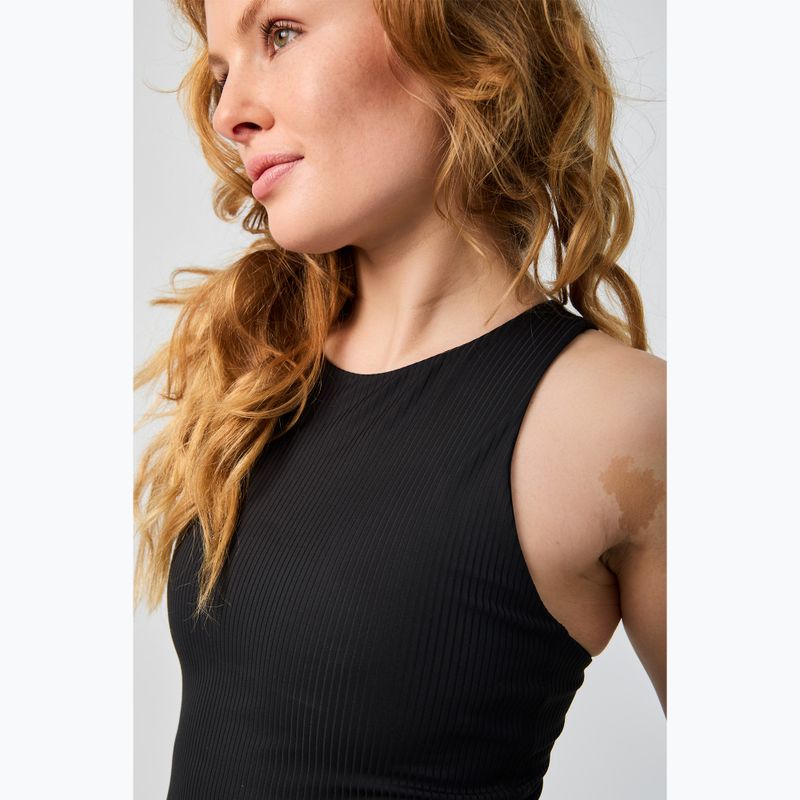 Girlfriend Collective Rib Dylan черен сутиен за тренировка 5