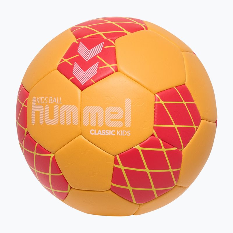 Детска топка за хандбал Hummel Classic HB Jr orange/red/yellow size 0 2