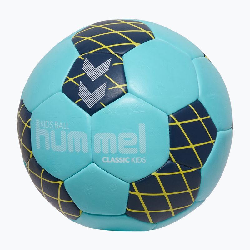 Детска топка за хандбал Hummel Classic HB Jr light blue/marine/yellow size 0 2