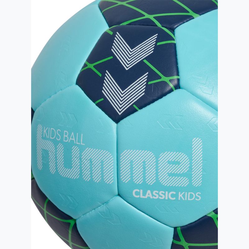 Детска топка за хандбал Hummel Classic HB Jr light blue/marine/green size 0.0 4