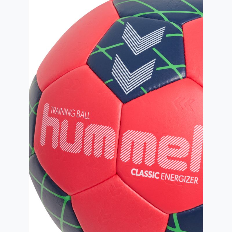 Топка за хандбал Hummel Classic Energizer red/marine/green size 0 4