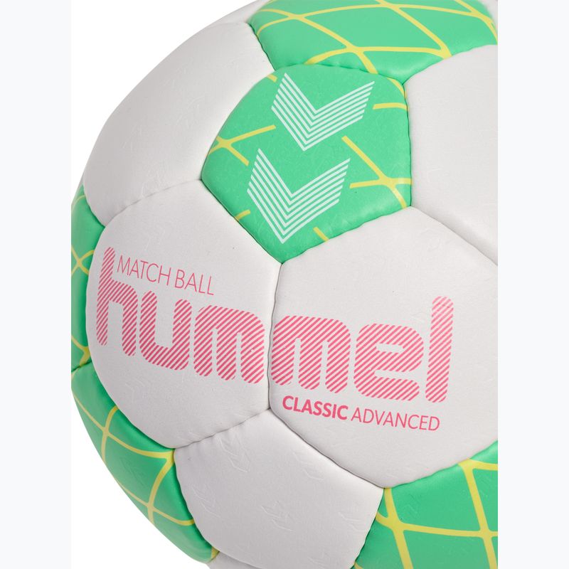 Топка за хандбал Hummel Classic Advanced HB off white/green/yellow size 2 4