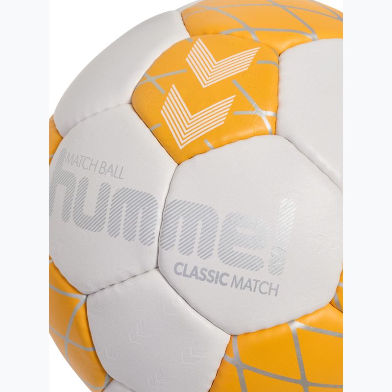 Топка за хандбал Hummel Classic Match HB off white/orange/silver size2 4