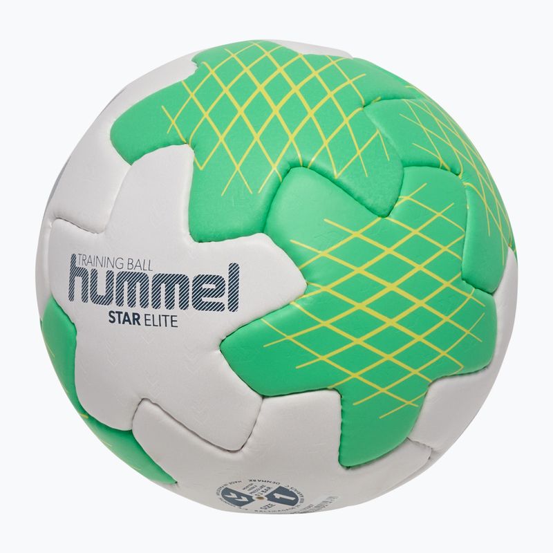 Топка за хандбал Hummel Star Elite HB off white/green/yellow size 1