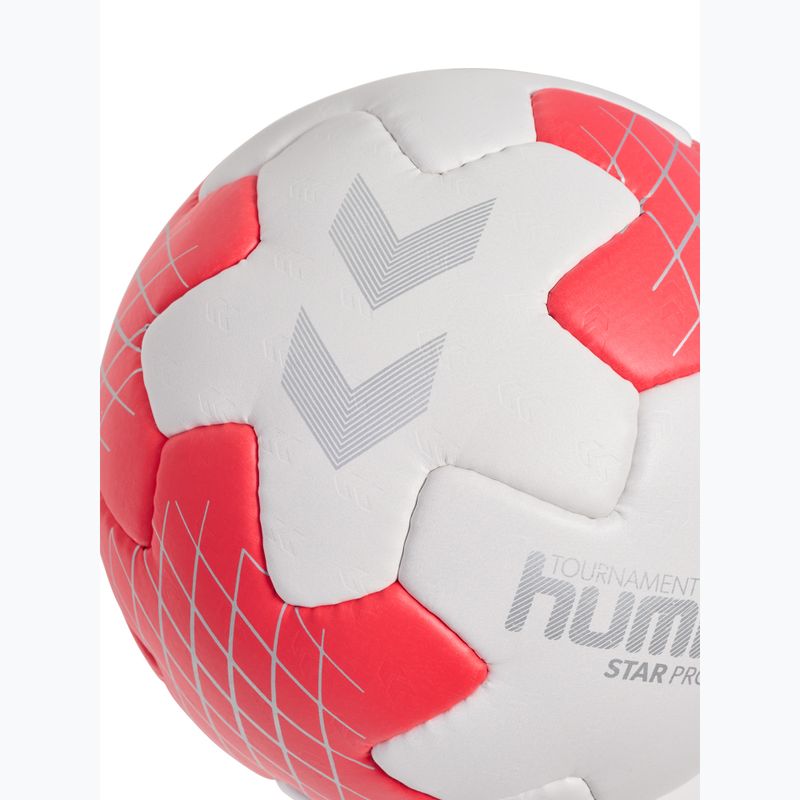 Топка за хандбал Hummel Star Pro HB off white/red/silver size 2 4