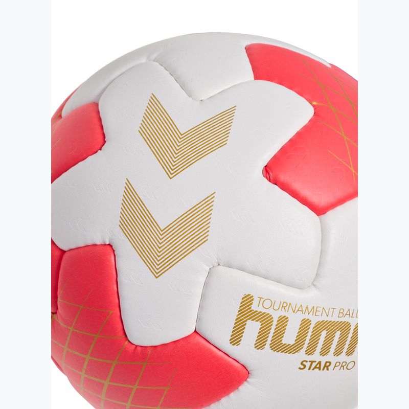 Топка за хандбал Hummel Star Pro HB off white/red/gold size 3 4