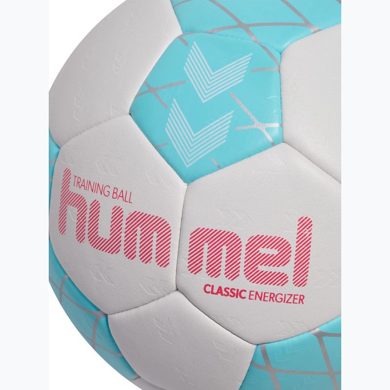 Топка за хандбал Hummel Classic Energizer off white/light blue/marine size 1 4