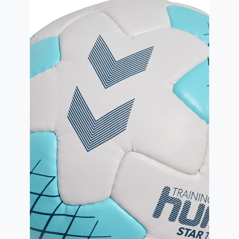 Топка за хандбал Hummel Startraining HB white/light blue/navy size 2 4