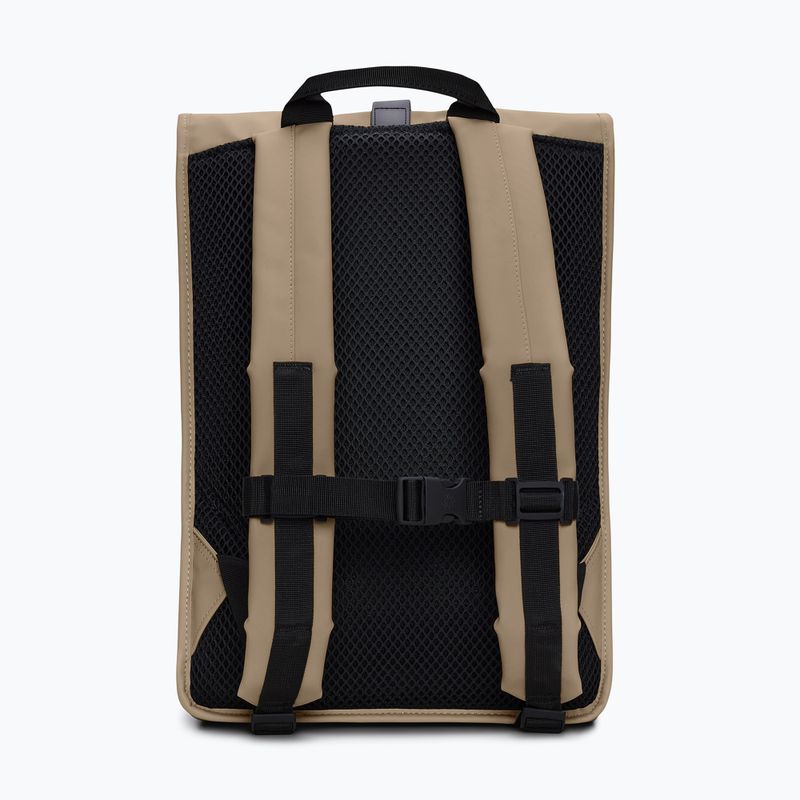 Градска раница Rains Rucksack Rolltop Beige 3