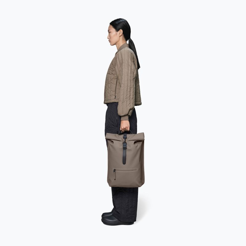 Градска раница Rains Rucksack Rolltop Cinder 5
