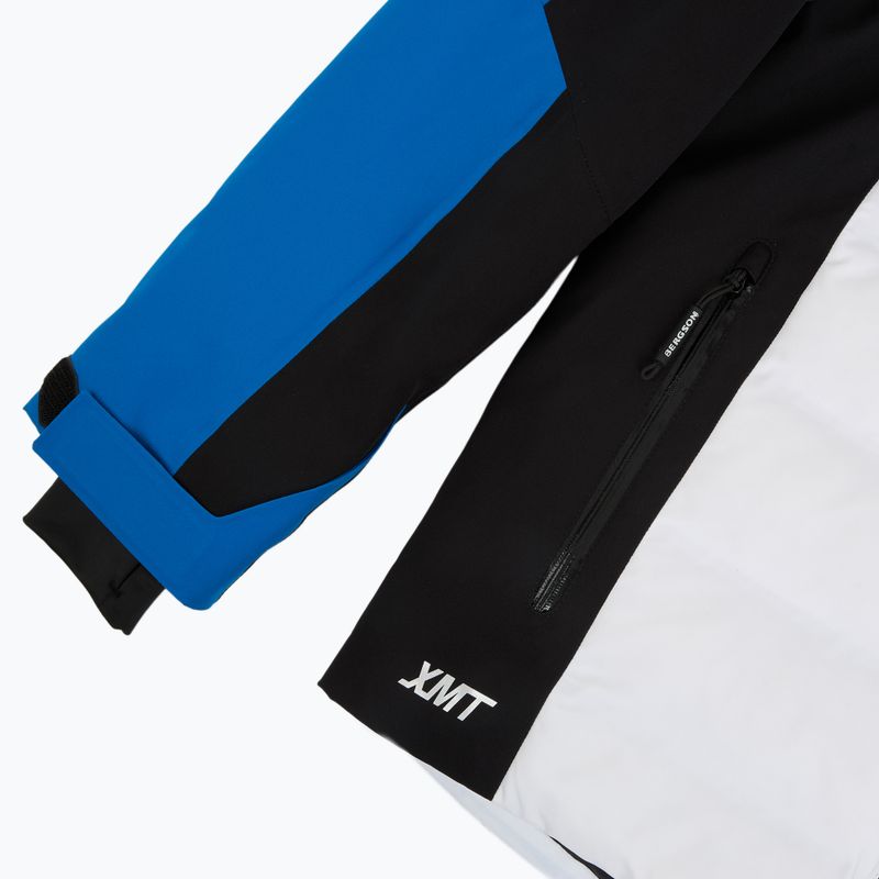 Мъжко скиорско яке BERGSON Velox Stx ibiza blue/white 5