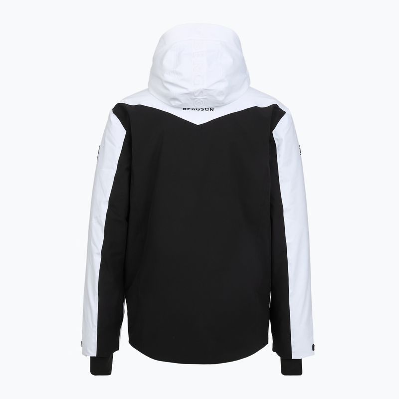 Мъжко скиорско яке BERGSON Velox Stx white/grey 2