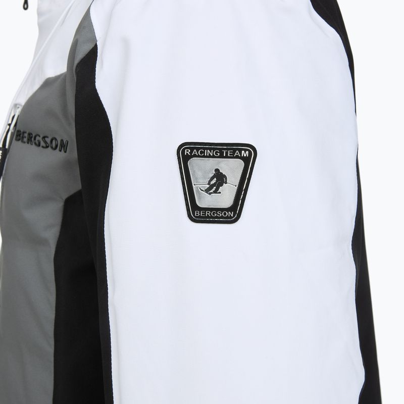 Мъжко скиорско яке BERGSON Velox Stx white/grey 3
