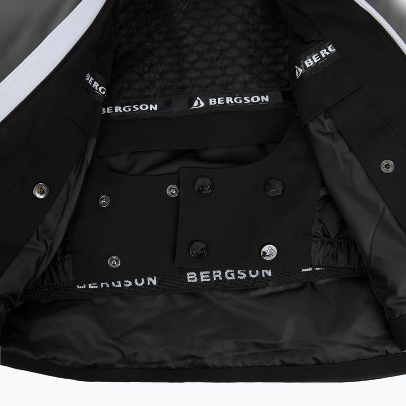 Мъжко скиорско яке BERGSON Velox Stx white/grey 9