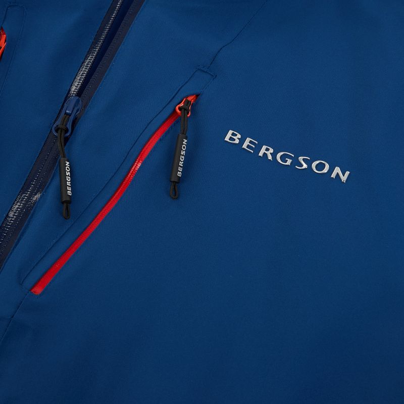 Мъжко скиорско яке BERGSON Axen Stx director blue 4