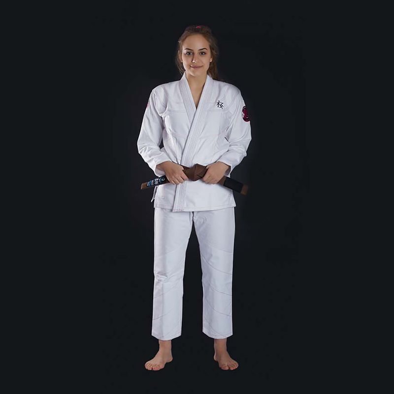 Ground Game дамски BJJ Sakura бял GISAKWHF1 2