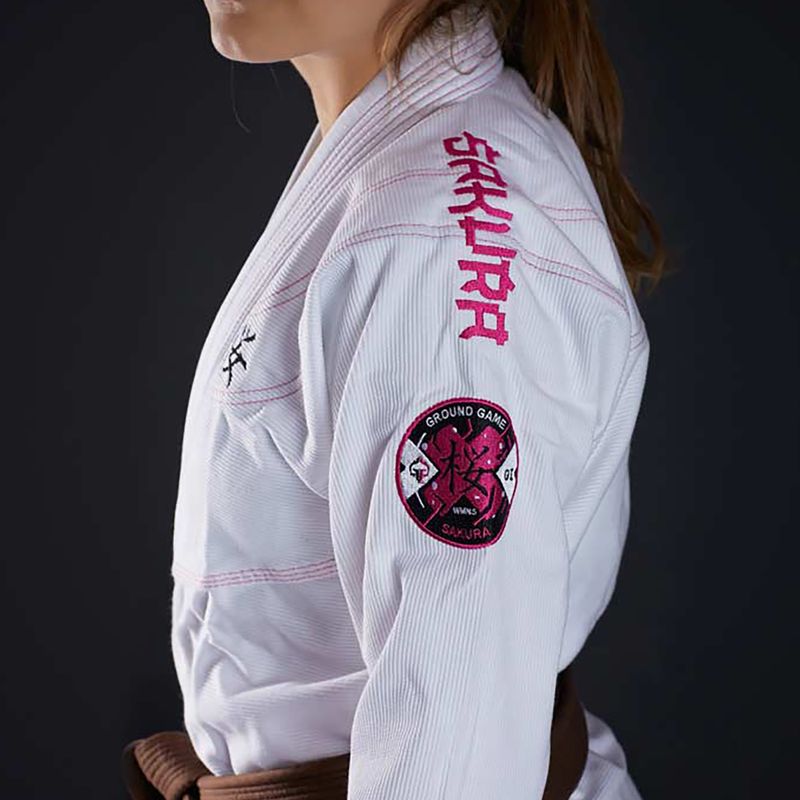 Ground Game дамски BJJ Sakura бял GISAKWHF1 5