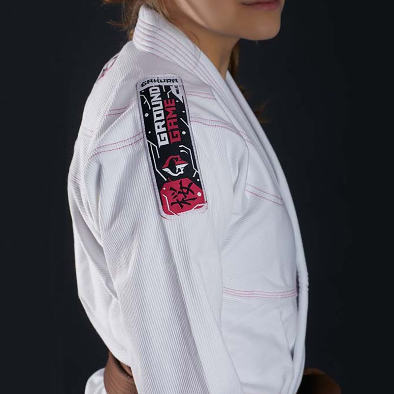 Ground Game дамски BJJ Sakura бял GISAKWHF1 6