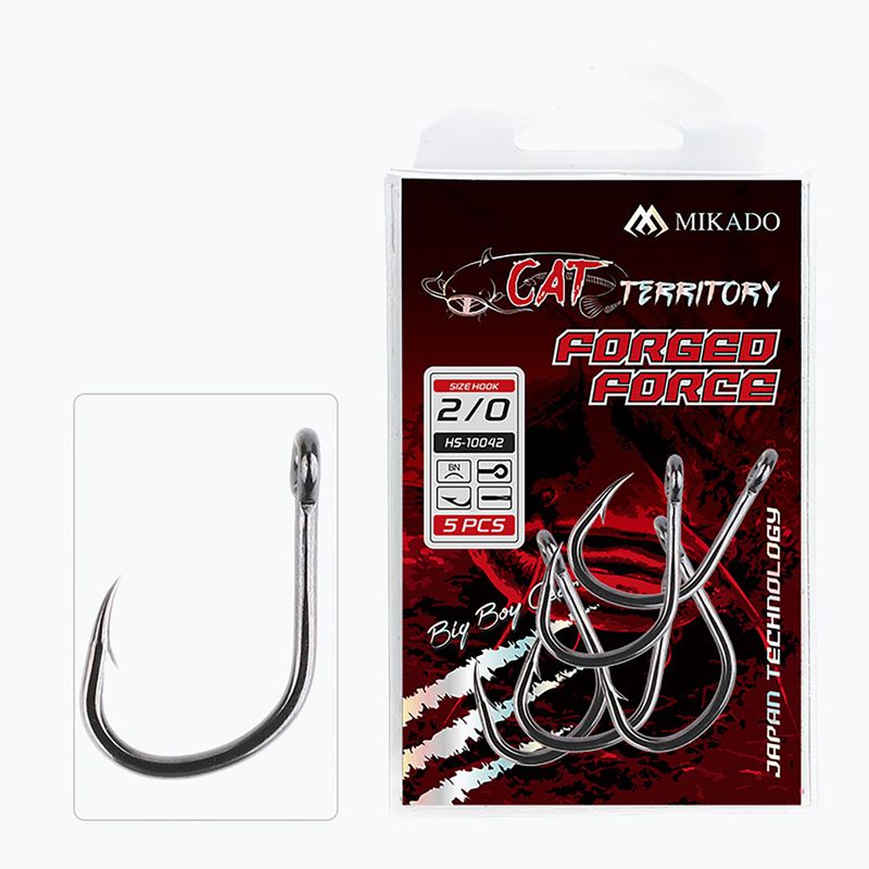 Haczyk sumowy Mikado Cat Territory Forged Force 4 szt. черен никел HS10042