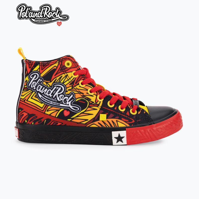 Мъжки кецове BIG STAR SS174501 black/red/yellow 8