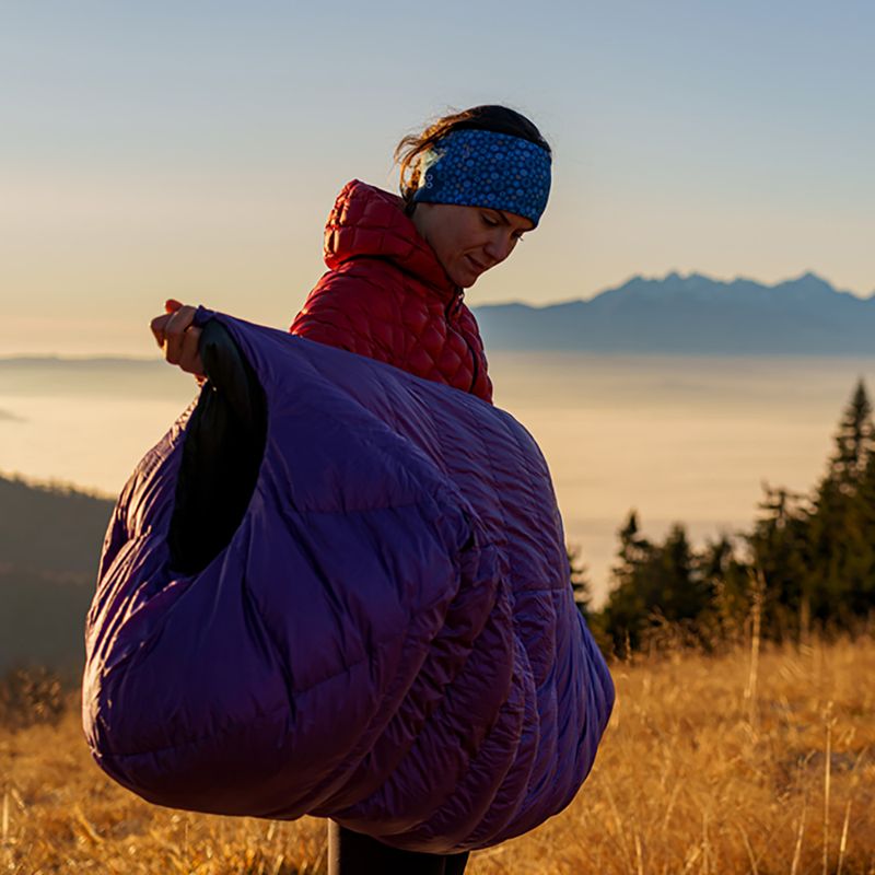 Спален чувал AURA AR 300 195 cm лилав 13