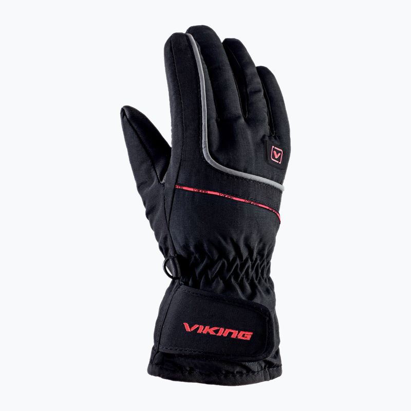 Детски скиорски ръкавици Viking Kevin Ski dark red 2