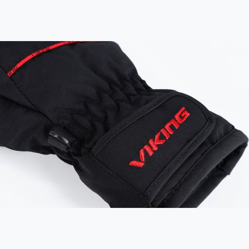 Детски скиорски ръкавици Viking Kevin Ski dark red 6